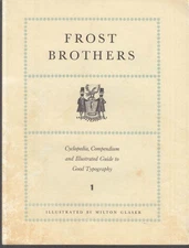 Frost Brothers Cyclopedia Compendium & Guide to Good Typography prospectus 1950s