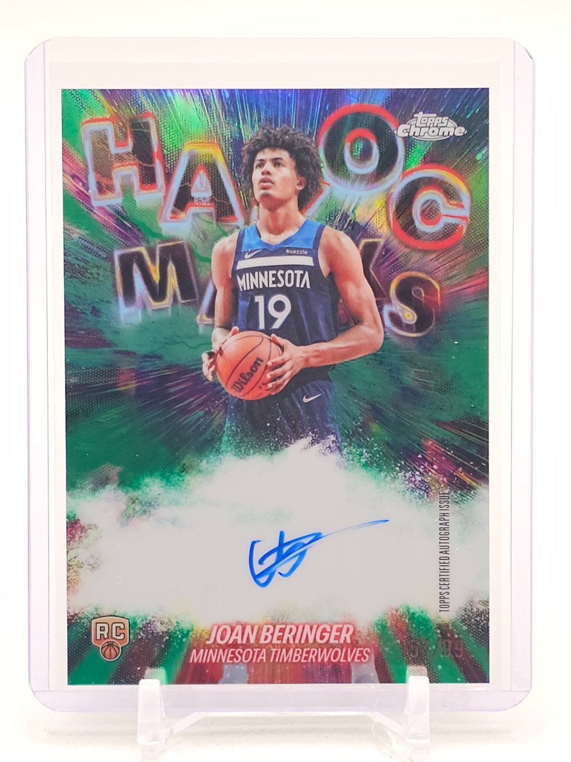 2025-26 Chrome Updates Havoc Marks Joan Beringer Green /99