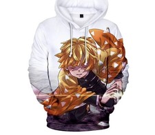Hot Anime DEMON SLAYER Hooded 3D Print Fashion Hoodie Sweater Pullover Top