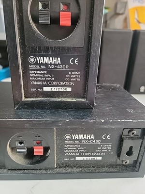 5X Yamaha NX-430P Surround Sound & 1X NX-C430 Center Speaker Piano