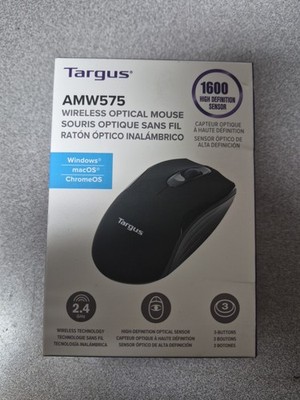 Targus AMW575 Wireless Optical Mouse 1600 High Difinition Sensor