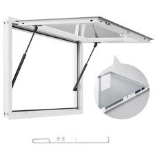 Uimoso 36x24in Food Truck Service Window with Awning,Aluminum Alloy Construction