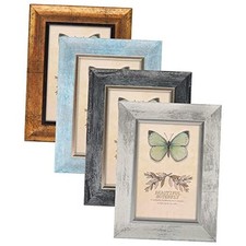 4x6 Picture Frames Set of 4 Rustic Retro Photo Frame 4 x 6 inch Mix Color-4pcs