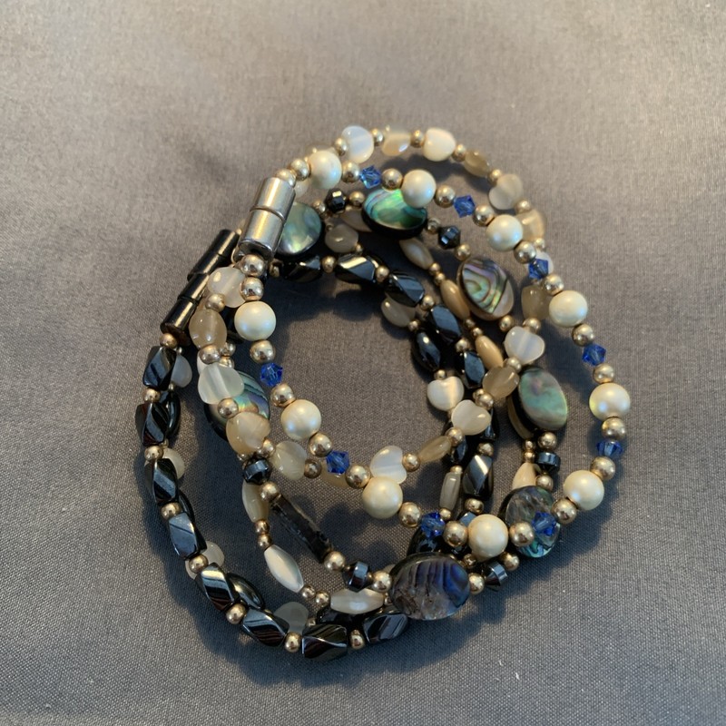 Vintage Bracelet stack lot of 6 magnetic 