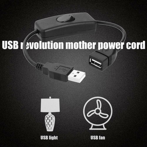 USB.Kabel Mit Ein / Aus~Verlängerungskabel Schalter Schwarz 2025- E7L8 - Afbeelding 7 van 9