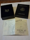 1996 P American Silver Eagle Proof $1 Coin Collectible W/Original Box, OGP,  COA