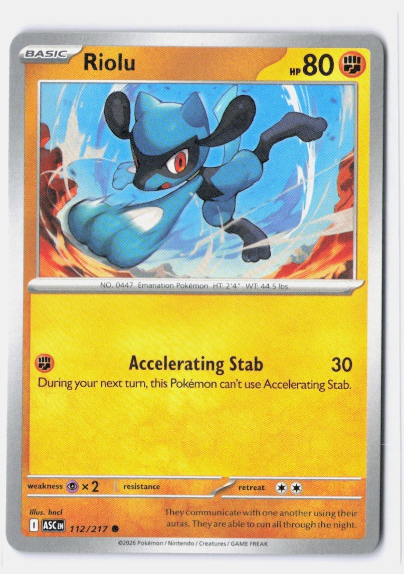 Riolu 112/217 Me: Ascended Heroes Regular
