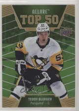 2019-20 Upper Deck Allure Top 50 Green Border 2/50 Teddy Blueger #T50-46 a2n