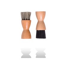 Shoe Polish Cream Applicator Brush Set Real Horsehair for Leather Cream, Wa...