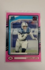 2024 Panini Clearly Donruss - Rated Rookie Laiatu Latu #62 Pink (RC)
