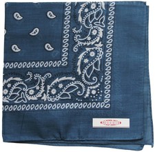 Soophen One Dozen Cowboy Bandanas 100 Cotton 22 x 22 inch 20. Cowboy Blue