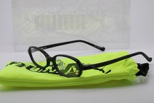 NEW PUMA PJ00370J 001 BLACK OVAL AUTHENTIC EYEGLASSES 48-15