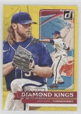 2022 Panini Donruss Diamond Kings Yellow Corbin Burnes #21 8t7