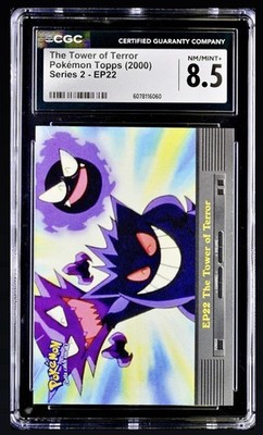 Pokémon 2000 Topps Series 2 Gengar Tower Of Terror Blue Label CGC