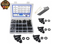 M2 M3 M4 M5 Set Mit Schrauben Und Muttern Mit Unterlegscheiben, 1185 StüCk,