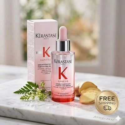 NIB Authentic Kérastase Mini Genesis Strengthening Scalp and Hair Serum,1oz/30mL