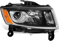 Projector Headlight Assembly Compatible with 2014 2015 2016 Jeep Grand Cherokee,