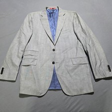 SuitSupply Havana Blazer Grey Wool Linen Cashmere Vitale Barberis Canonico 42R