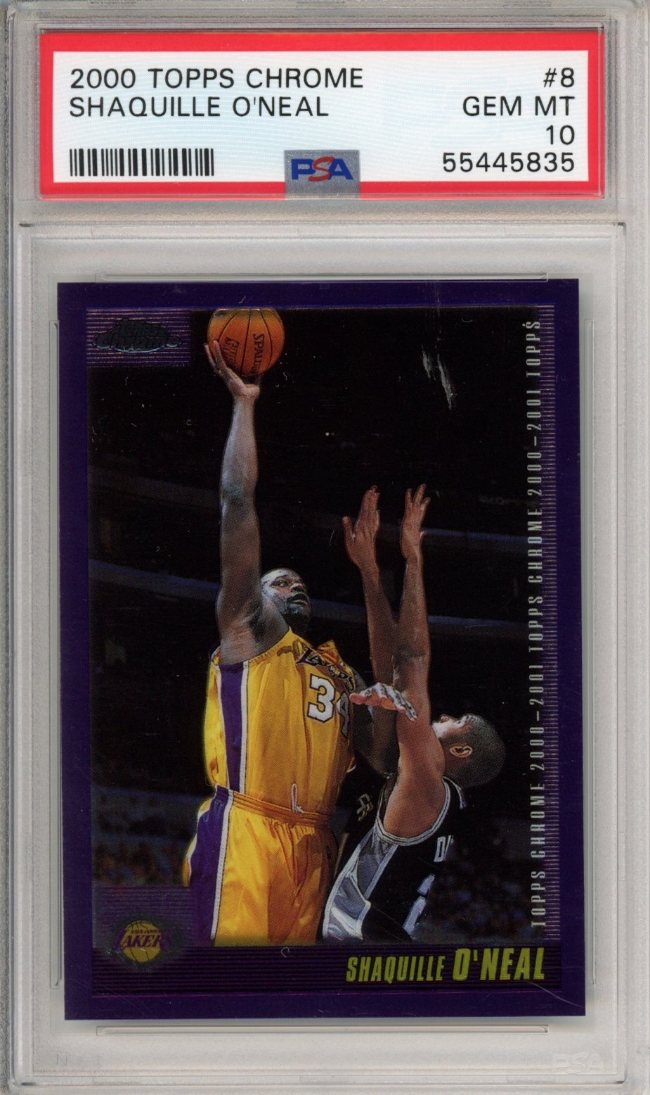 2000 Topps Chrome #8 Shaquille O'Neal PSA 10