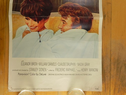 TWO FOR THE ROAD - MOVIE POSTER Folded Insert Size 14x36 Inch AUDREY HEPBURN 67 - Picture 6 of 10