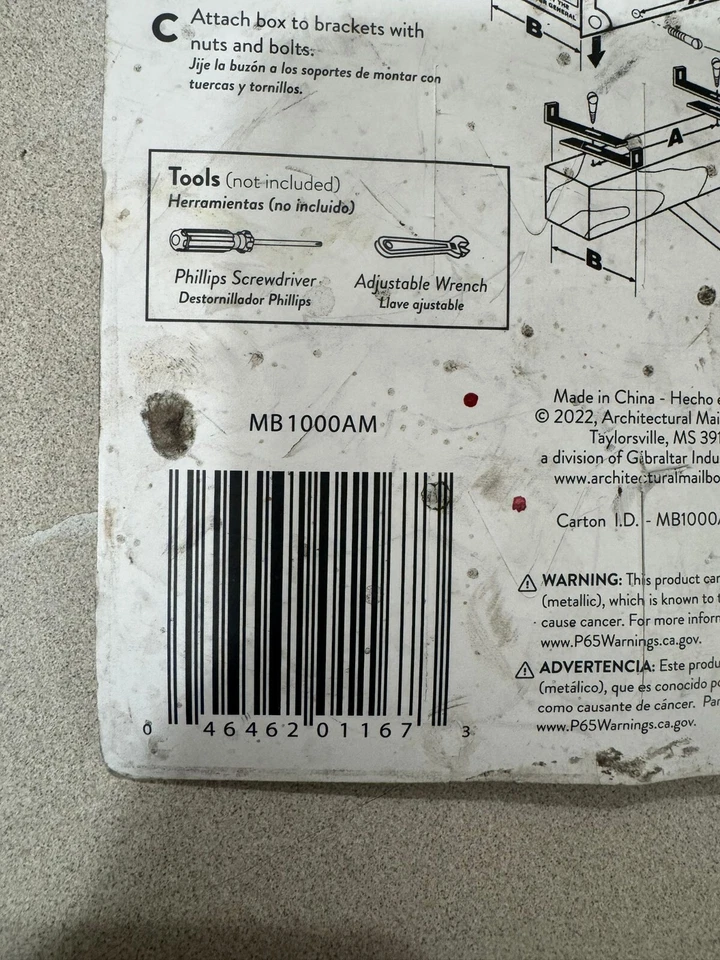 Architectural Mailboxes Mailbox Mounting Bracket MB1000AM - Image 2 of 4