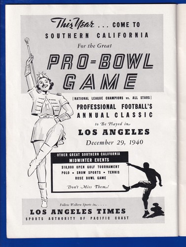 1940 CHICAGO BEARS vs. PACKERS OFFICIAL FOOTBALL PROGRAM FULLY INTACT NO TEARS - Picture 19 of 19