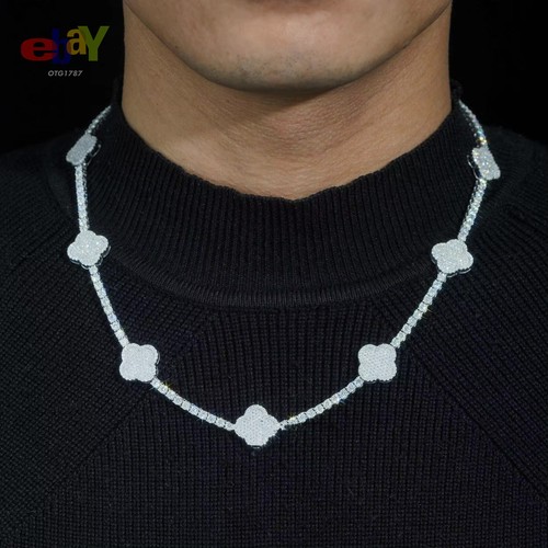 3mm VVS1 D Moissanite Tennis Chain or Bracelet Passes Tester! Solid 925 Silver - Picture 4 of 10