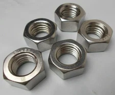 Hex Head Metric Nut M18 18mm x 2.5  "5 Nuts" Stainless Steel