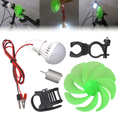 Micro Wind Turbine Motor Blade DIY Kit W/Bulb Power Alternative Energy Generator