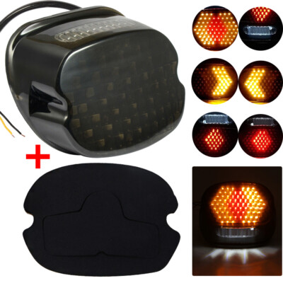 Smoke LED Tail Light Rear Brake Turn Signal for Harley Tour Road King Glide Dyna