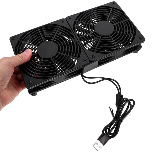 Dual Fan Radiator Usb-powered Desktop Fans Cooling for Computer Case - Afbeelding 8 van 12
