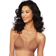 Bali Double Support Wireless Soft Touch Cool Comfort Bra Cinnamon Butter, SZ 36C