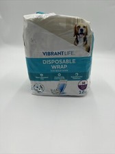 Vibrant Life Disposable Wrap Dog Diapers Medium