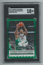 2019-20 Panini Contenders Giannis Antetokounmpo Front row seat Graded SGC 10