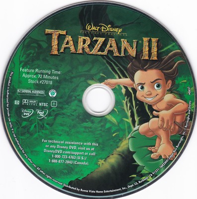 Tarzan Ii Disney 05 Dvd Disc Only Ebay