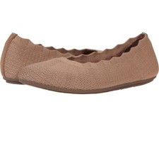 Skechers Womens Mocha Cleo Air Cooled Memory Foam Loafer Flats 8.5 Stretch Fit