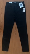  78 Curve Appeal Concealed Comfort Size 2 High Rise Stretch Skinny Jeans Black