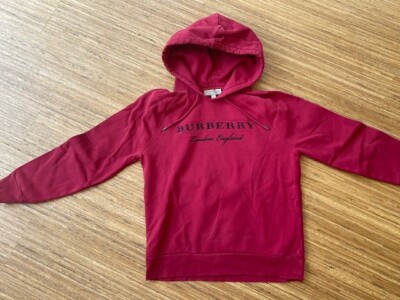 original   BURBERRY   Sweatshirt Kapuzenhoodie Gr. M rot NP 600,-