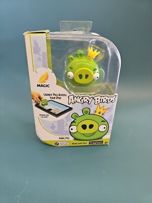 NIB Apple iPad Angry Birds Figure King Pig Magic Launch Mattel Radica
