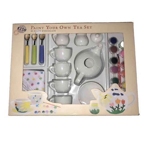 Paint Your Own Tea Set Kids World Market New In Box eBay