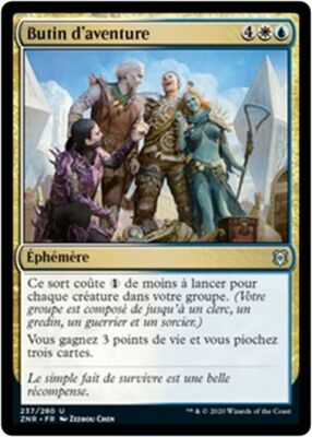 MTG Magic ZNR - [x2] Spoils of Adventure/Butin d'aventure, französisch/sehr guter Zustand