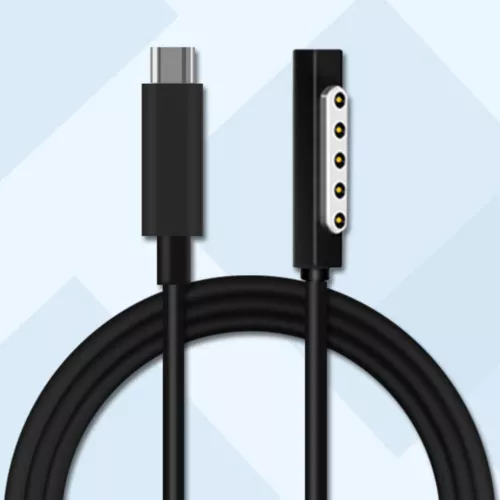 USB Type-C to Surface 5-pin Magnetic Cable for Microsoft Surface Pro 1 2 RT- - Picture 1 of 6
