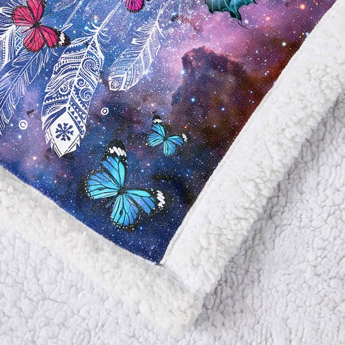Animal Blanket Horse Wolf Tiger Unicorn 150x200cm Plush Soft Sofa Throw Rug Warm - Picture 25 of 167