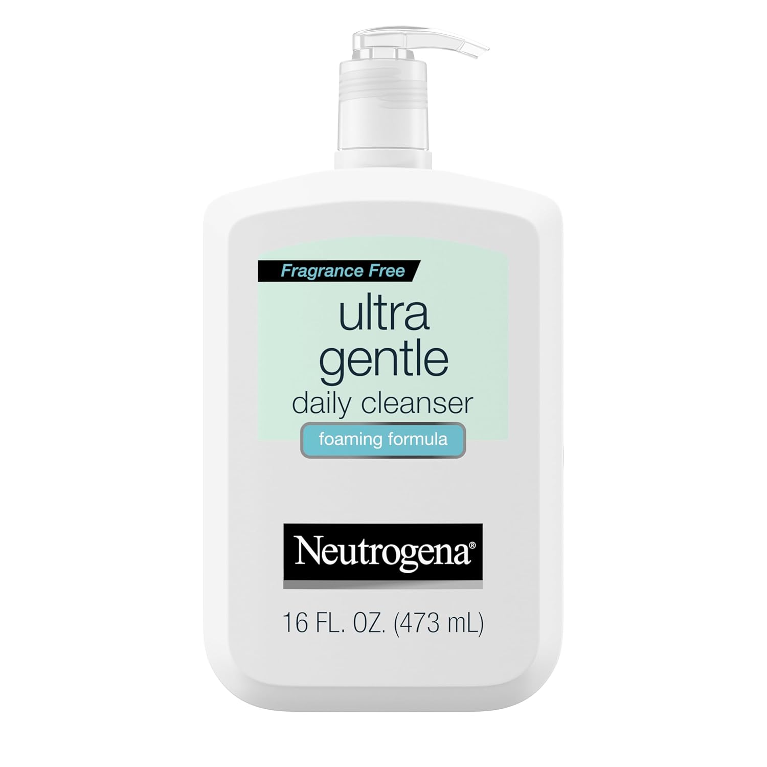 Neutrogena Ultra Gentle Foaming Daily Face Wash for Hydrated Fragrance-Free Skin