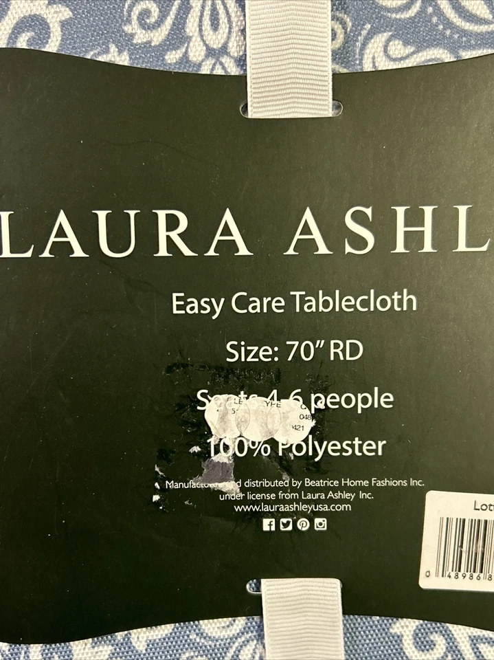СОВЕРШЕННО новый с ярлыками LAURA ASHLEY легкий уход скатерть - LOTTIE узор: ваш выбор - Изображение 3 из 4