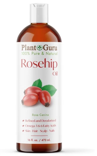 Rosehip Oil 16 oz. Cold Pressed REFINED 100% Pure Natural For Skin Hair