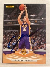 2009 Panini Sasha Vujacic Autographed Card Los Angeles Lakers #278 CB931