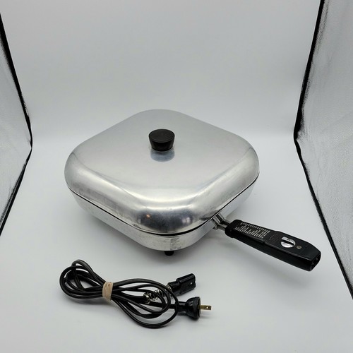 Vtg Sunbeam Electric Fry Pan Skillet w/ Lid FP11A Controlled Heat eBay