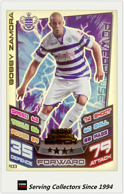 2012-13 Match Attax Man Of Match Foil Card #433 Bobby Zamora (QPR