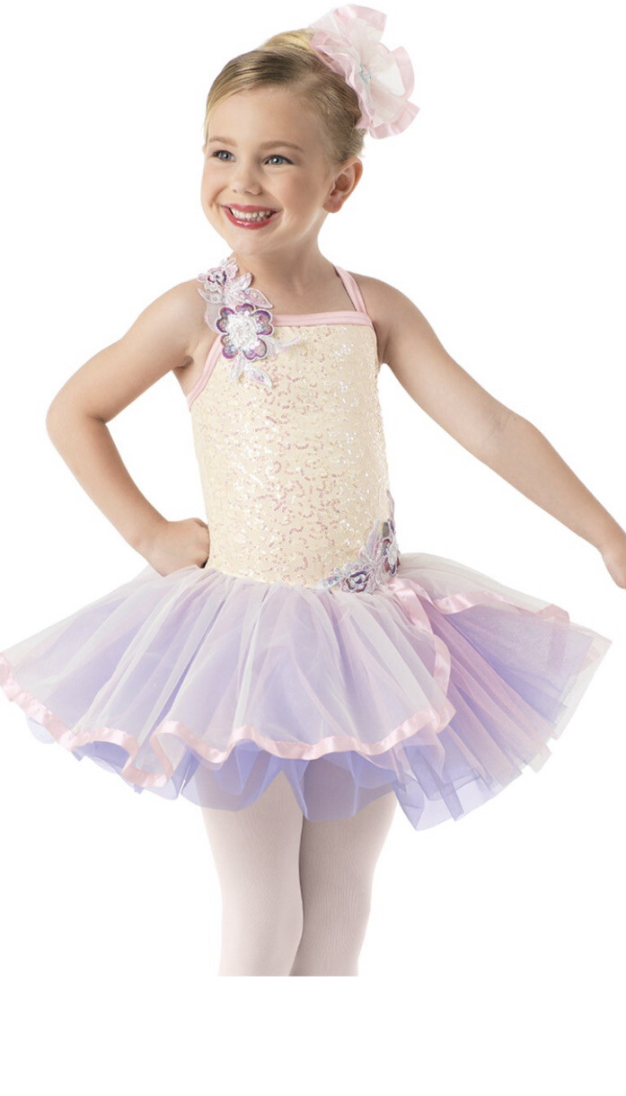 WEISSMAN Costume Light Pink/Purple Lace Ballerina Bal… Gem